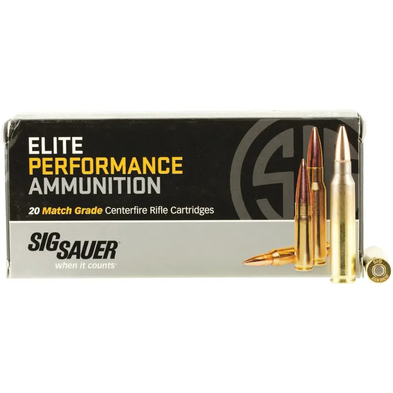 Sig Sauer Elite Performance .223 Remington 77-Grain Match-Grade Centerfire Ammo 1