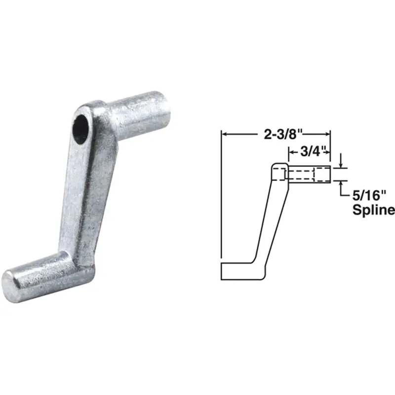 Slide-Co 3/4-Inch Aluminum Casement Window Crank Handle – Replacement Hardware For Vinyl And Aluminum Frames 1