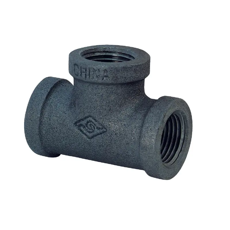 Southland Malleable Iron Tee – 1/2 In Black Pipe Fitting, Durable Cast Construction 1