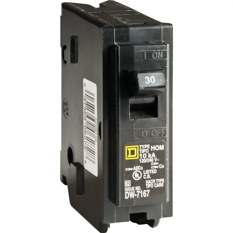 Square D Homeline 30-Amp Single-Pole Circuit Breaker – Standard Trip 1