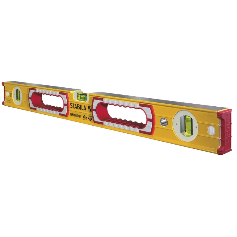 Stabila Aluminum Box Level – 24-Inch Heavy-Duty Construction With Dual Vials 1