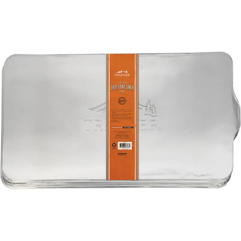 Traeger Pro 780 Drip Tray Liners — Aluminum, Pack Of 5 1
