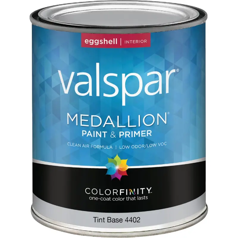 Valspar Medallion Interior Paint & Primer – Eggshell Finish, 1-Quart Tintable Base 1
