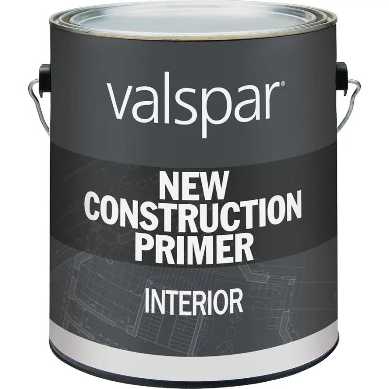 Valspar New Construction Interior Primer – Flat White, 1-Gallon Coverage 1