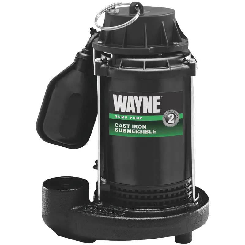 Wayne Submersible Sump Pump – 1/2 Hp, 115V, Cast-Iron Construction 1