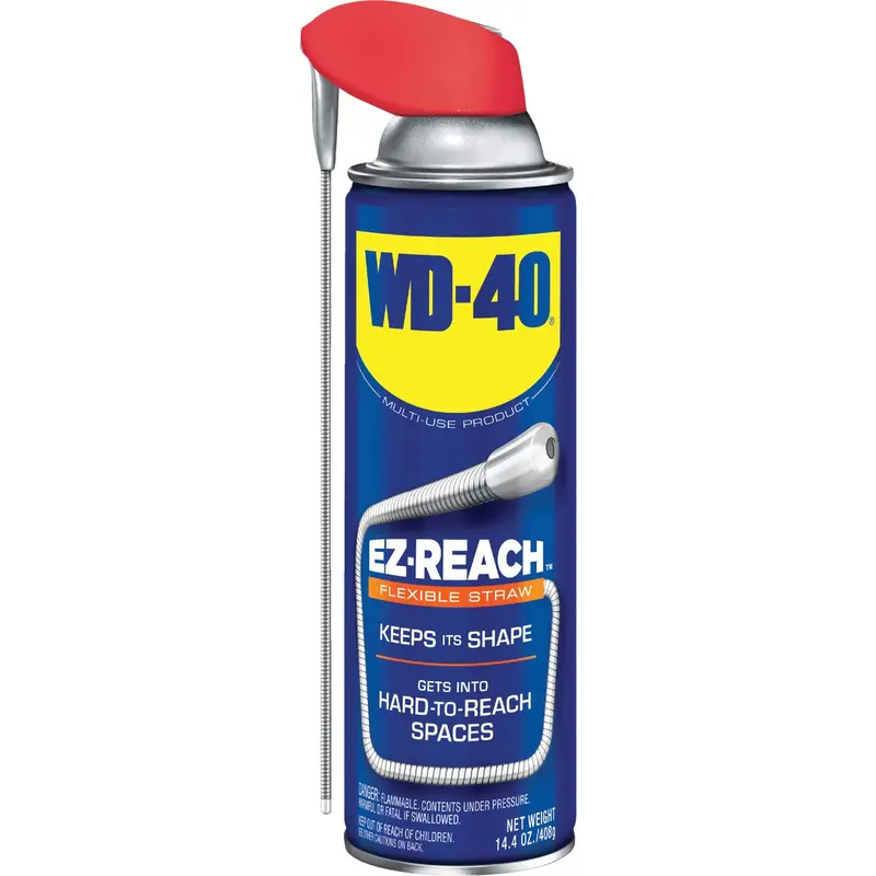 Wd-40 Multi-Use Lubricant – 14.4-Oz. Aerosol With 8" Ez-Reach Metal Straw 1